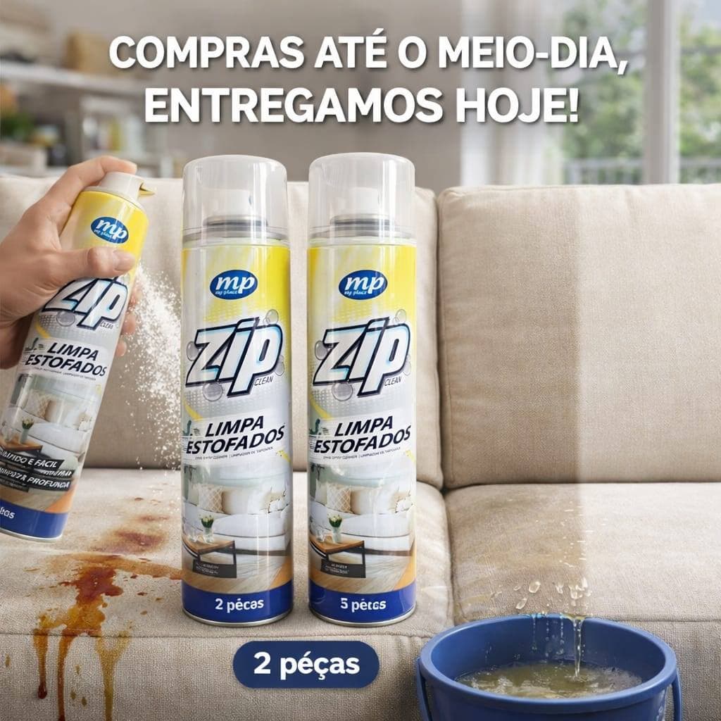 Limpa Estofados C/2 Spray Zip Clean May Place 300ml/251g a Seco