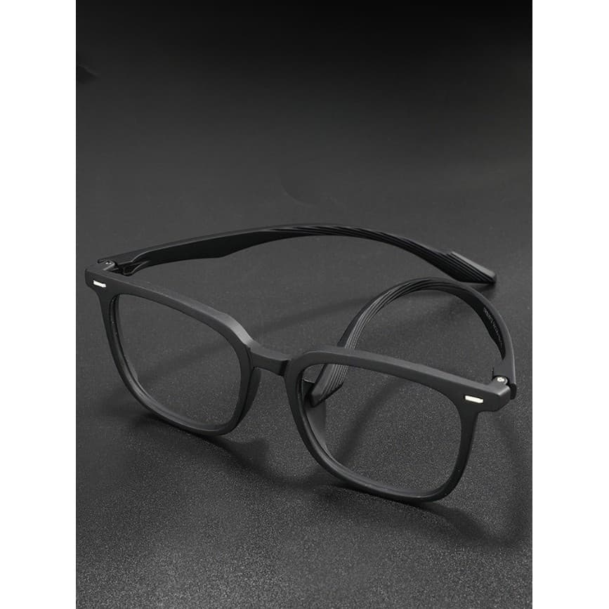 【-0 ° Para-400 Óculos De Superfície Plana anti-Reflexo De Alto Perfil Preto Riscado De Armação Grande Homens E Mulheres