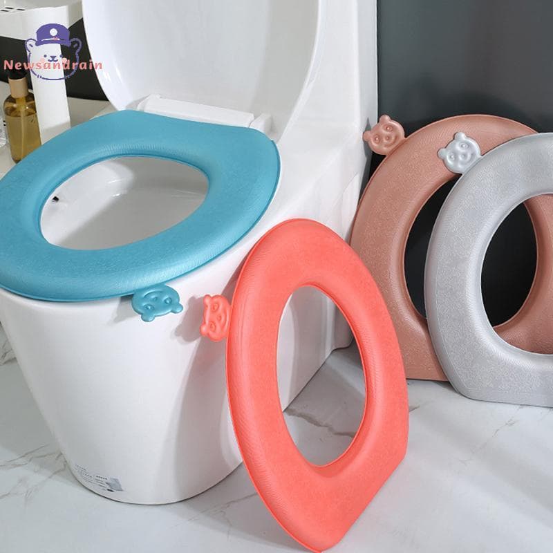 newsandrain 1Pc EVA Capa De Assento De Vaso Sanitário À Prova D'água Thiened Four Seasons Universal Almofada Tipo Pasta