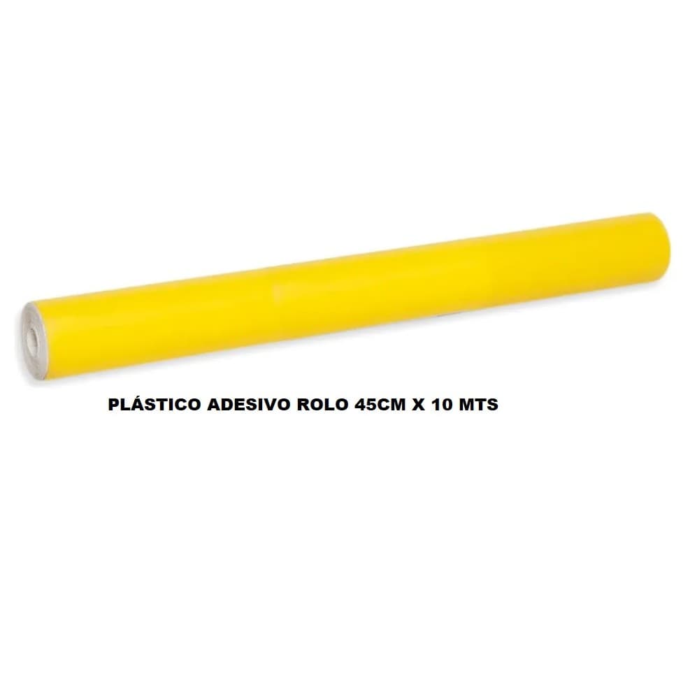 PLASTICO ADESIVO  45cmx10m AMARELO FOSCO - LEOARTE