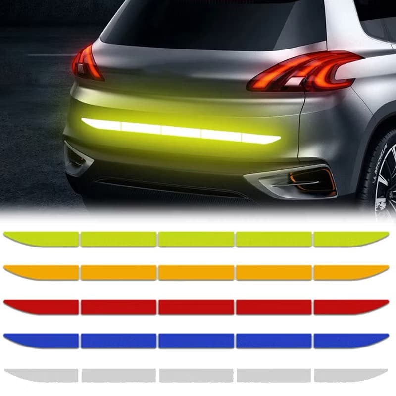Adesivo Refletor para Carro Traseiro Aumenta Segurança e Estilo