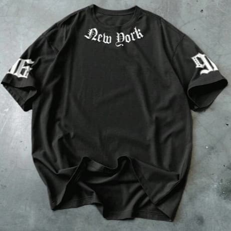 Camiseta Streetwear Larga Algodão New Dark Urbana Espotiva Unissex Y2k Hype Premium