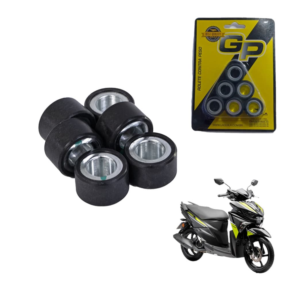 Kit 06 Roletes Contra Peso Neo 125 2017 2018 2019 2020 2021 2022 2023 2024 2025 Original