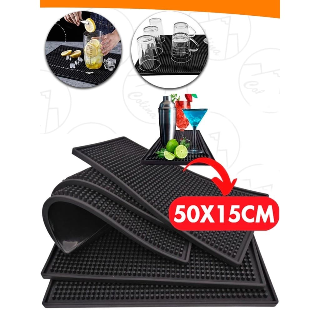 Tapete Escorredor de Louça 50x15CM Emborrachado Antiderrapante Para Drinks Lava Louças Cozinha Salte Oficial