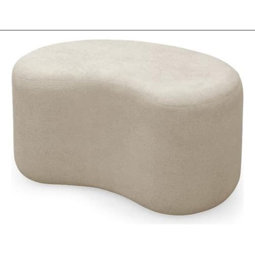 Puff Orgânico Curvo 80x45cm Ambiente Moderno E Confortável