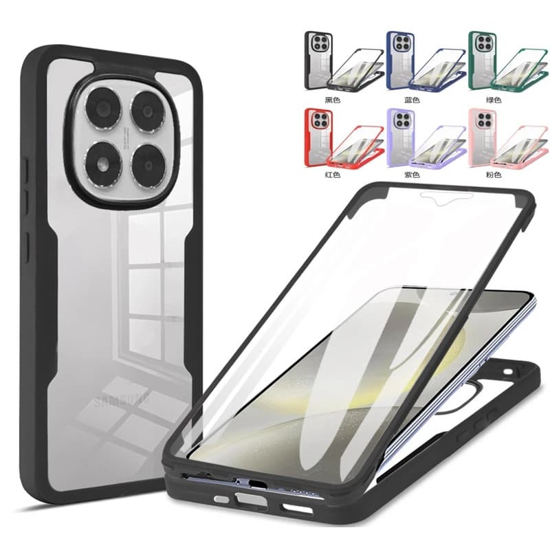 Para Xiaomi Redmi Note 15 14 13 12 Pro 4G 5G + Plus 360 Proteção De Corpo Inteiro À Prova De Choque Caso Do Telefone Sil