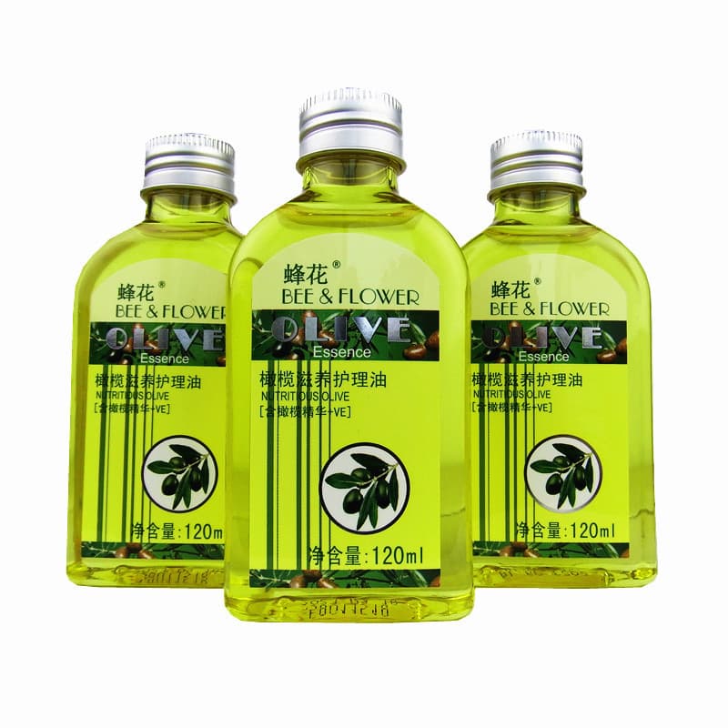 Óleo de cuidado nutritivo de azeitona de abelha 120ml hidratante hidratante Anti-secagem hidratante suavizante cuidados