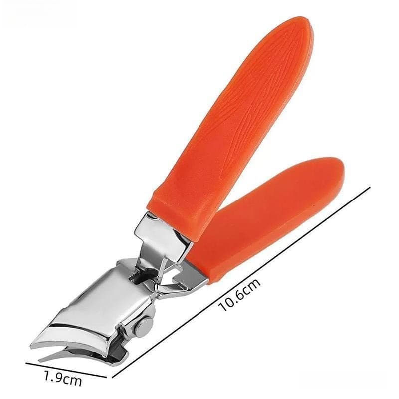 Cortador de unhas grande anti-respingos, alicate diagonal doméstico de aço inoxidável PP