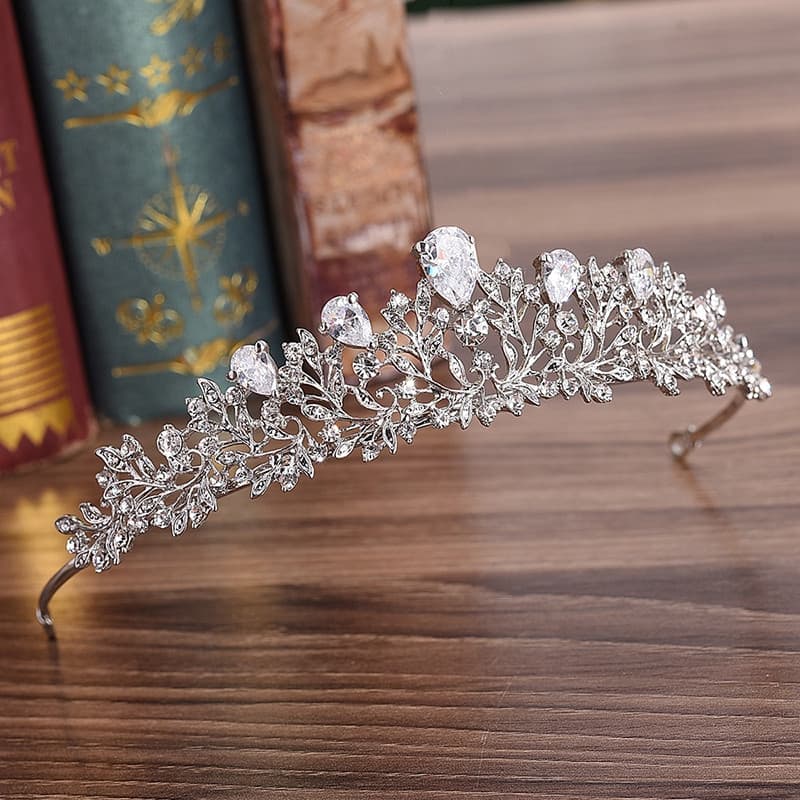 Acessório De Cabelo Da Coroa Tiara De Noiva Princesa Zircon