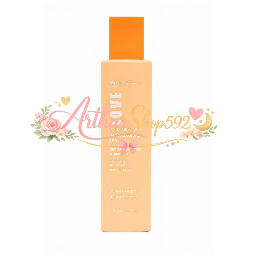 (V)Água Micelar Demaquilante Antioleosidade Max Love 290mlOTUN