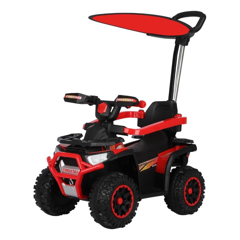 Quadriciclo Infantil Elétrico 6v Com Empurrador Cobertura