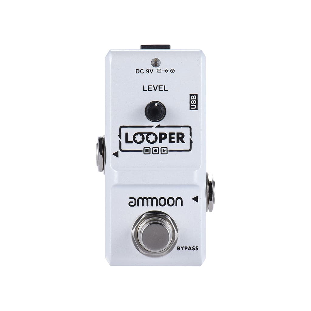 Pedal Loop Ammoon Pedal Efeito Guitarra Looper Envio Já Branco