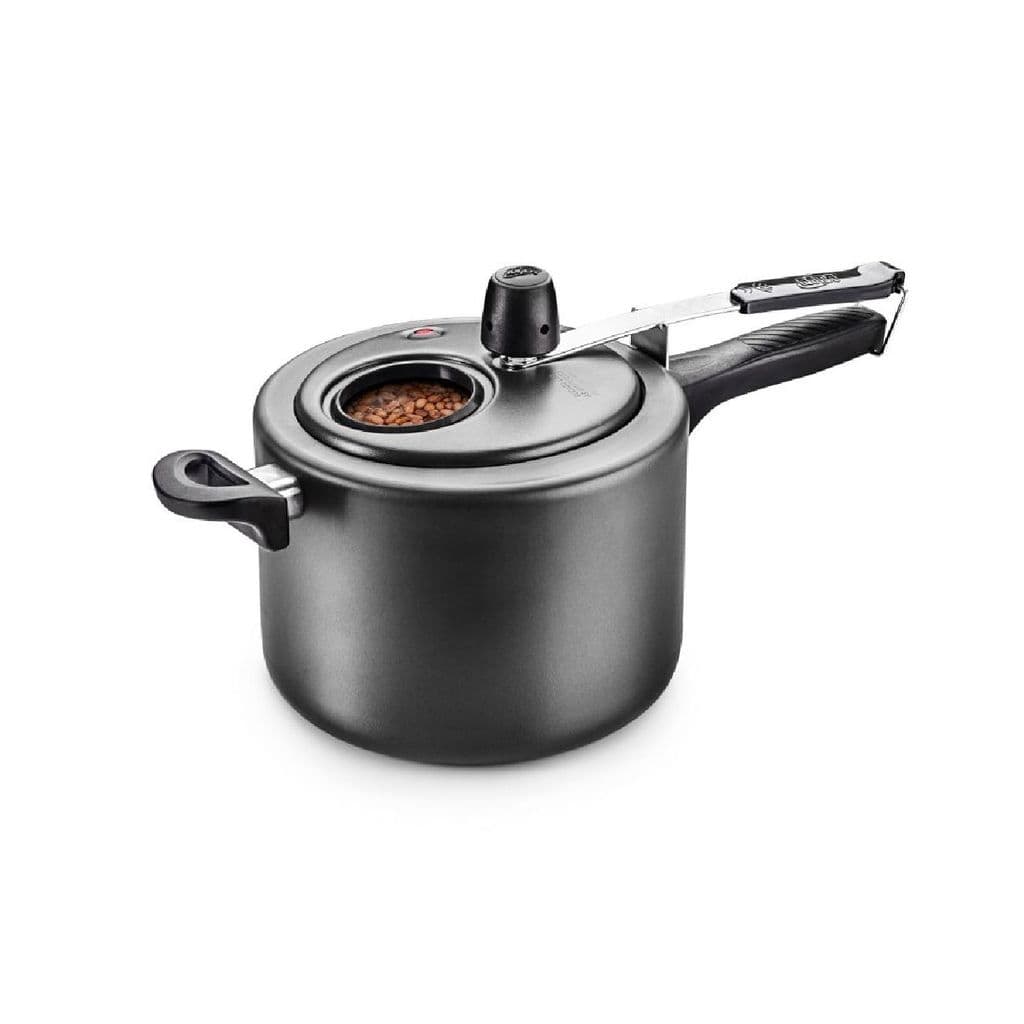 Panela de Pressão MTA Superior Fechamento Externo 4,5L com Visor Grafite Antiaderente Superflon