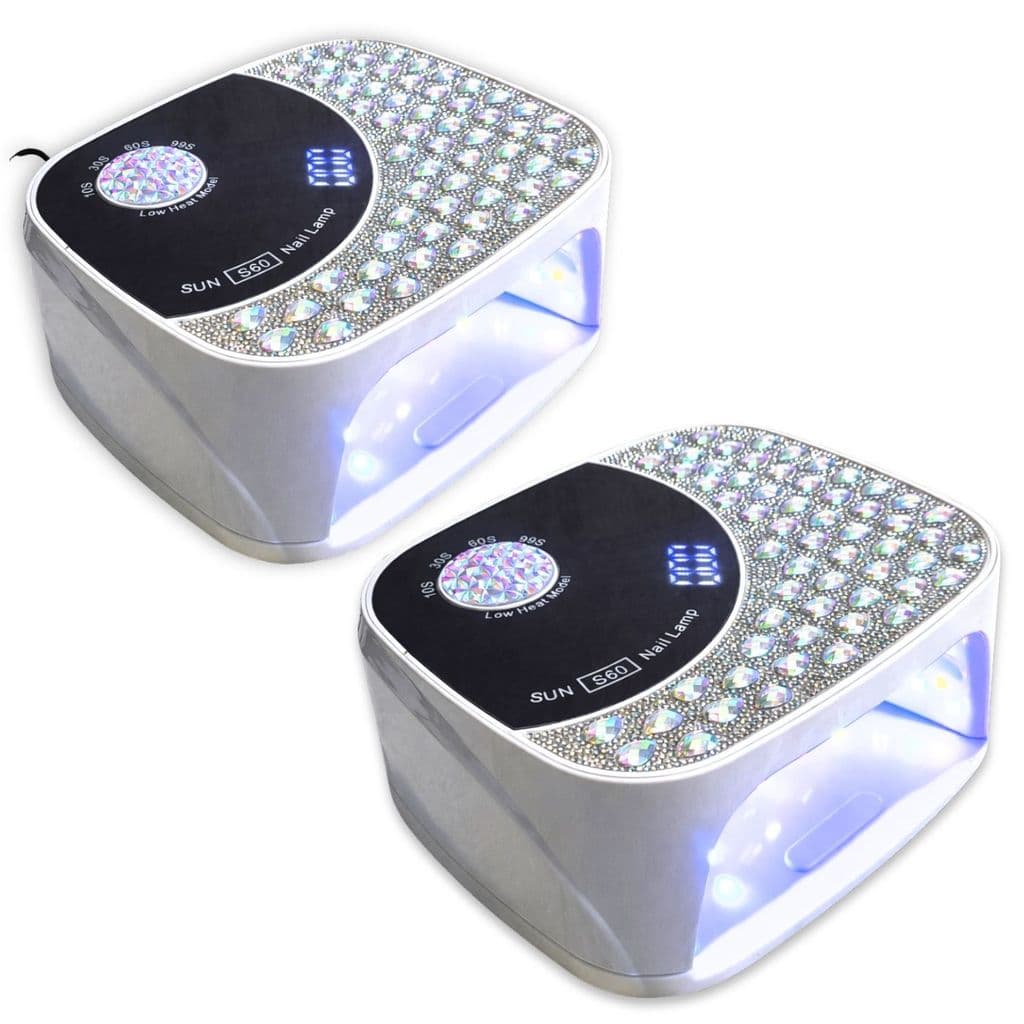 KIT 2x Cabines UV LED Sun S60 168W 36 LEDs Unhas de Gel