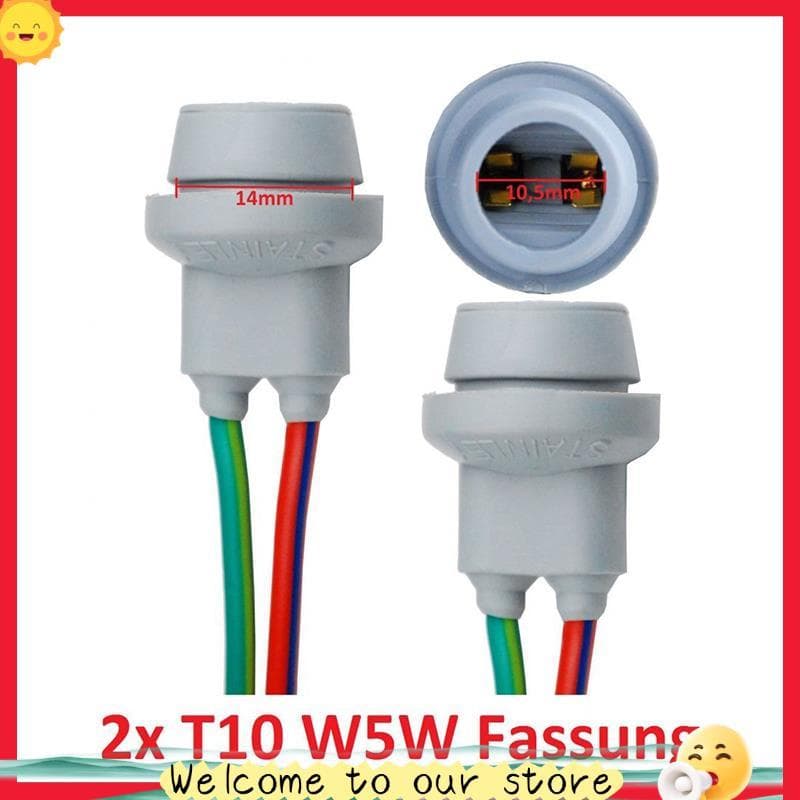 Sassoon12x T10 Soquete W5W Adaptador Suporte De Lâmpada De Luz De Borracha Macia Acessórios Para Carro Conector De Fio M