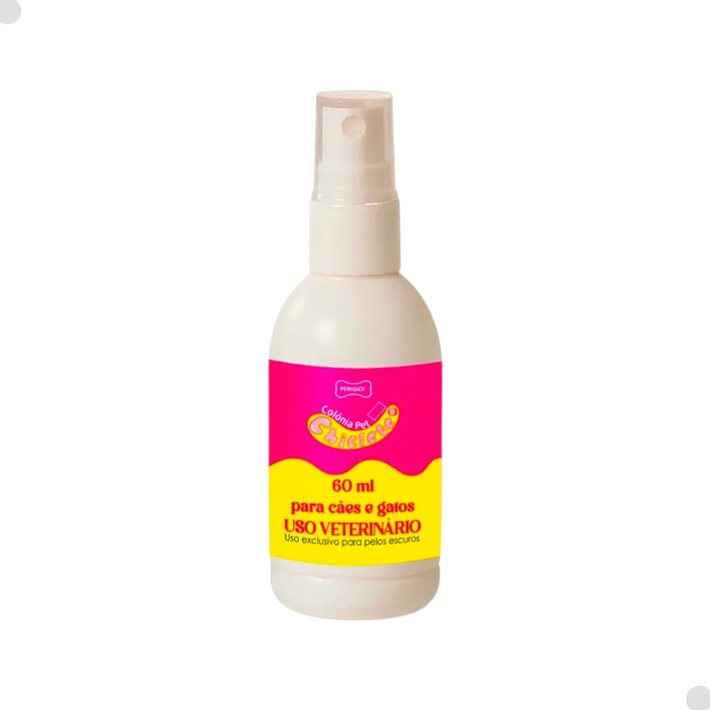 Colônia Pet Chiclete 60ml Perigot Cães e Gatos Alta Fixação