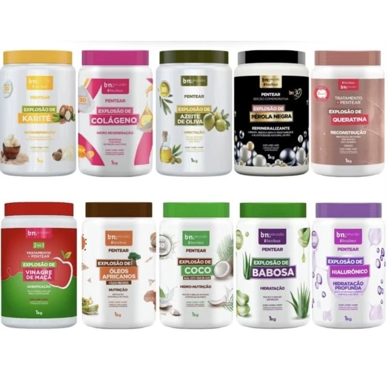 CREME DE PENTEAR 800g BELEZA NATURAL (Escolha o seu)