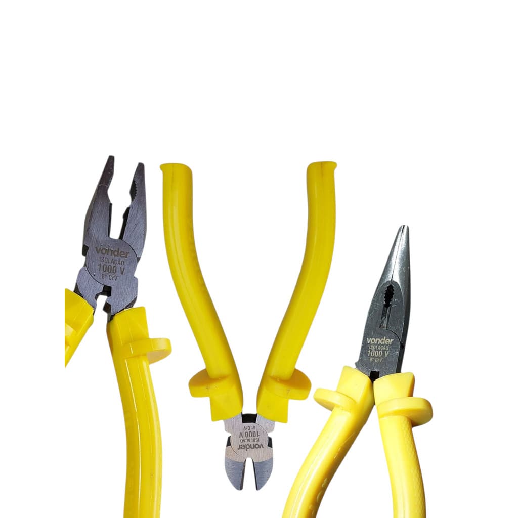 kit Alicate Vonder - Universal 8, Corte 6, Bico 6
