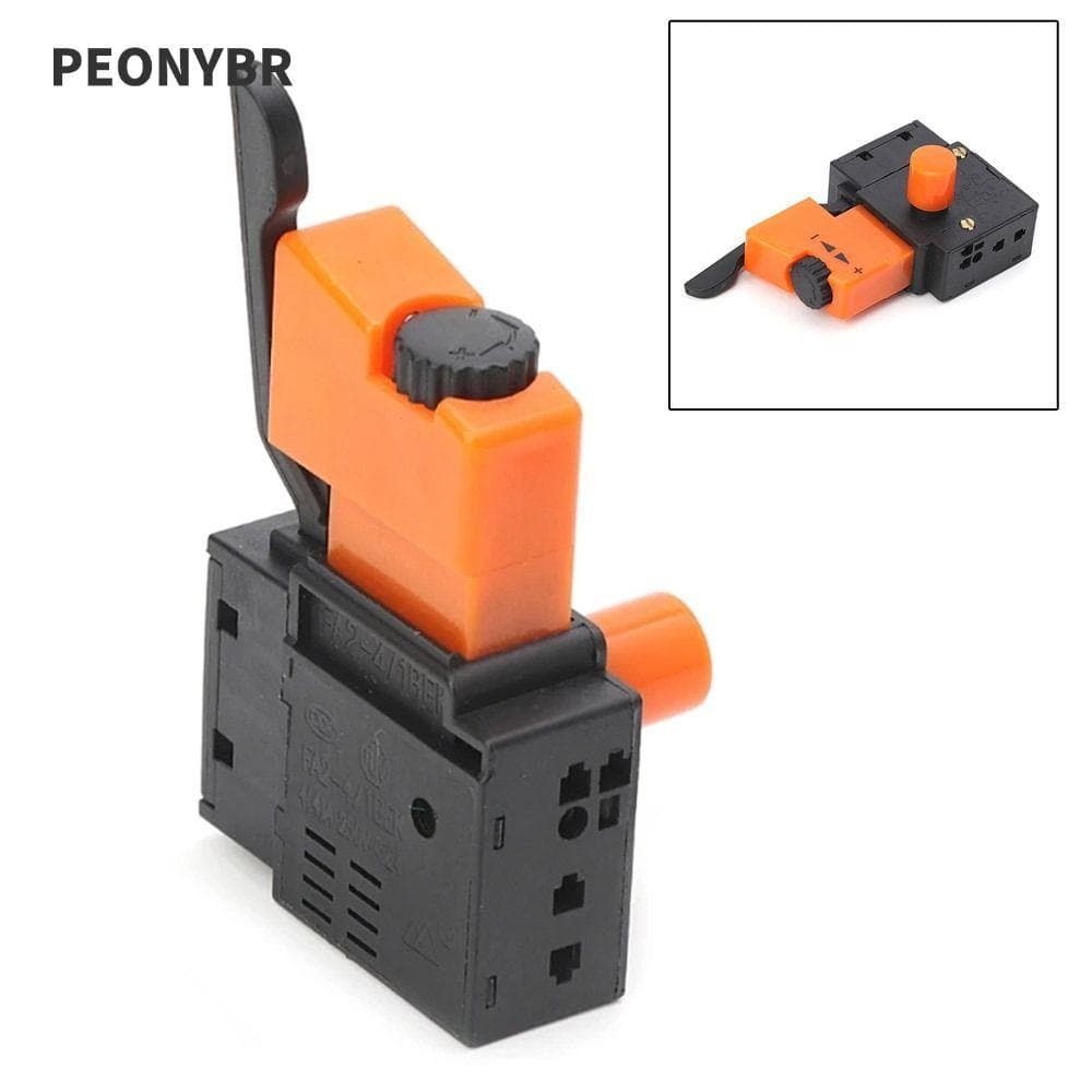 PEONYHOME 1 Unidade De Interruptor De Velocidade , Gatilho De Furadeira Elétrica Com Controle Ajustável , Broca Manual F