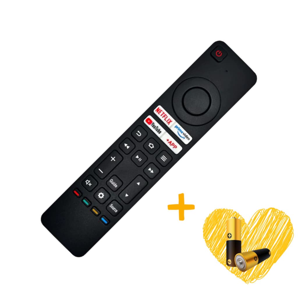 Controle Remoto AIWA 32" 43" 50" KTC IM Netflix | Primevideo | Youtube | Compátivel + Pilhas