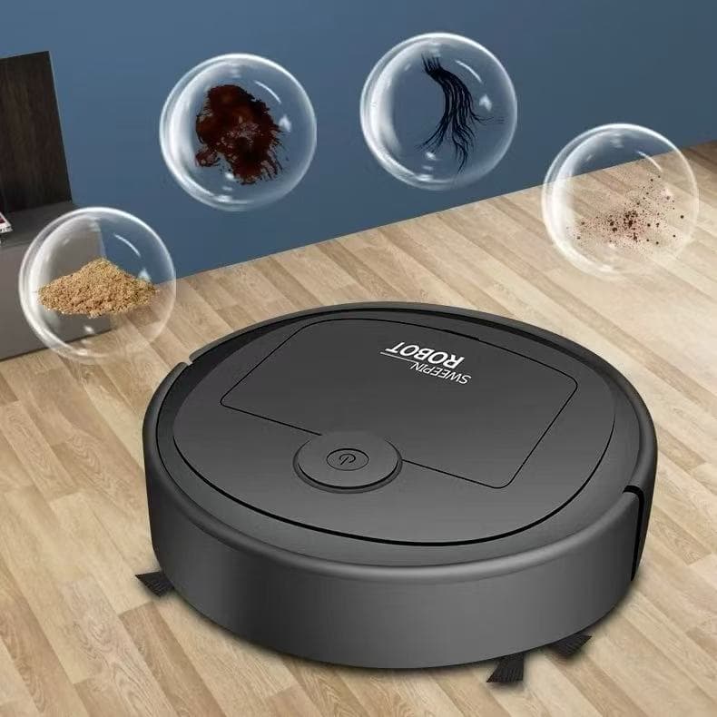 Robô Aspirador 3 em 1 Varre, Aspira  e limpar - Limpeza Automática Inteligente e Silenciosa