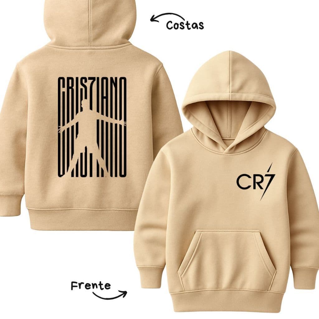 Moletom Do Cristiano Ronaldo Blusa De Frio Do CR7 Agasalho Cristiano Ronaldo Premium Infantil Unissex