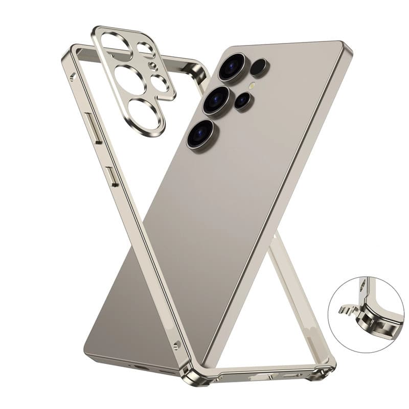 Liga De Alumínio Quadro Pára-Choques Caso Para Samsung Galaxy S23 S26 S25 Ultra S24 Plus S25Ultra S25 + S 25 Metal Lente