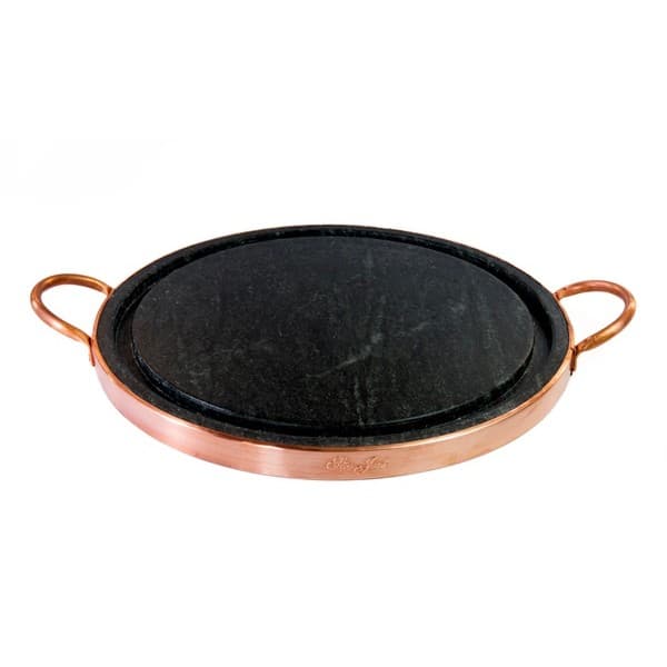 Grelha / Pedra para carnes Pedra Sabão Mini  Cobre