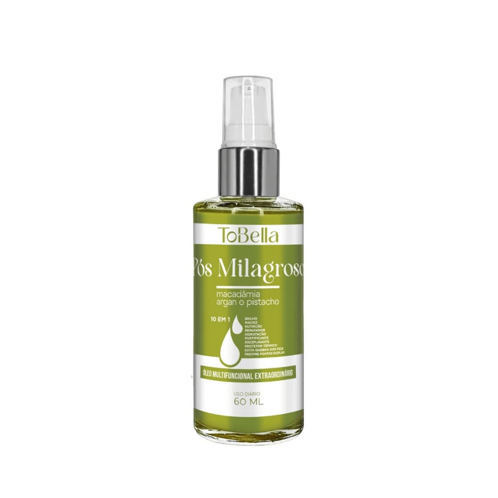 Óleo Capilar Pós Milagroso Tobella -  Uso Obrigatório 10 em 1 - 60ml