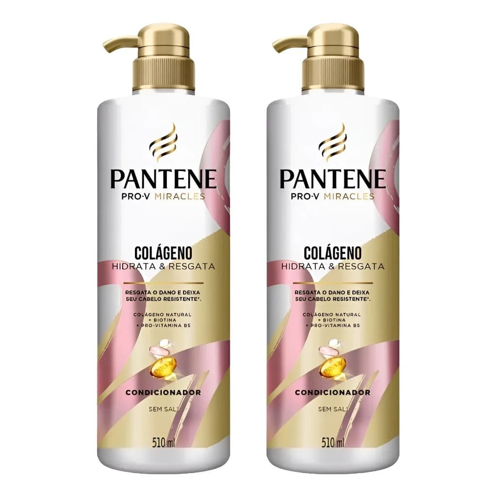 KIT PANTENE SHAMPOO 510ML + CONDICIONADOR 501ML COLÁGENO