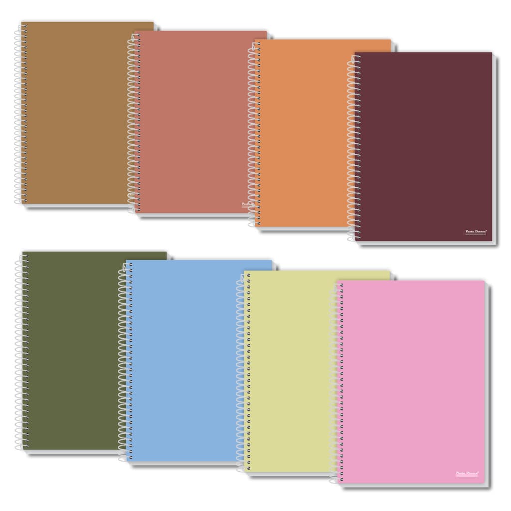 Caderno Universitário Espiral Capa Dura 1 Matéria 80 Folhas Office Colors