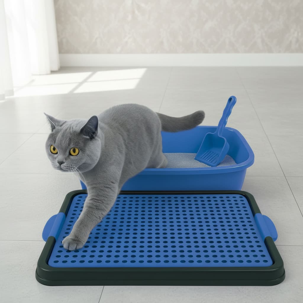 Kit Sanitário Pet Completo Com Pá, Caixa De Areia E Bandeja