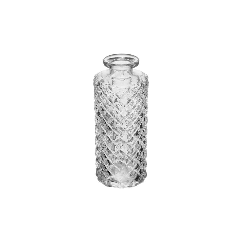 Vaso de Vidro Solitário de 13,5 cm Diamond