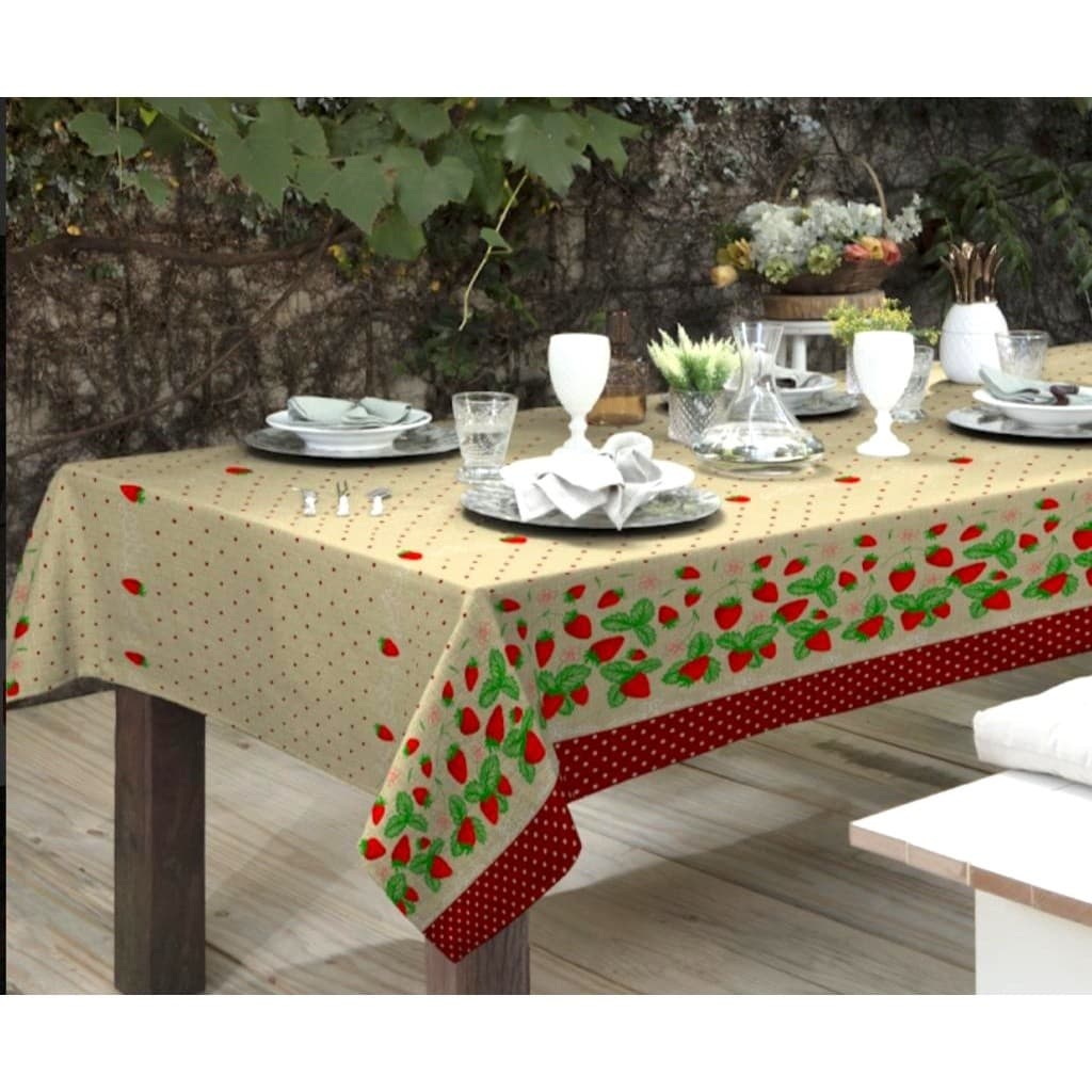 Toalha de Mesa Linhão Retangular Estampada 2,50M x 1,50M