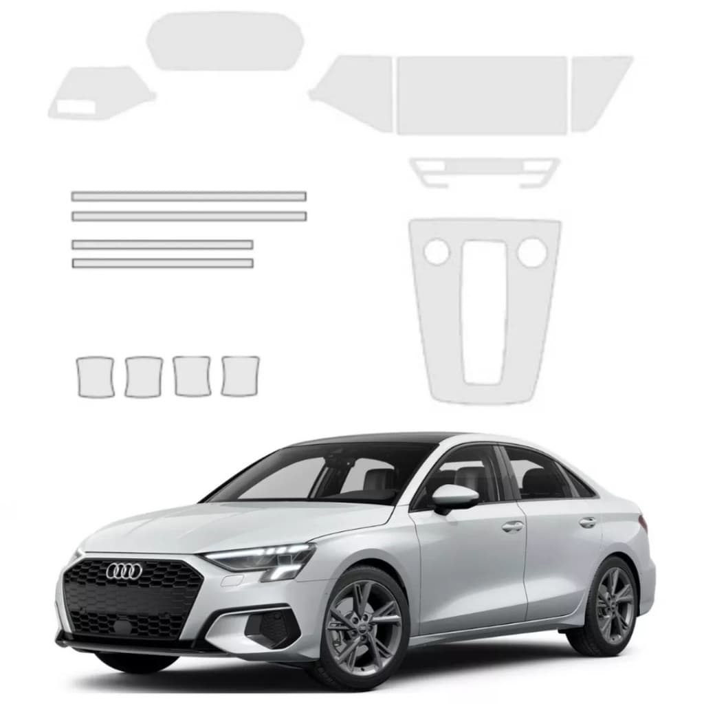 Pelicula proteçaõ PPF antirisco interna+conhc+quina audi A3 21/24