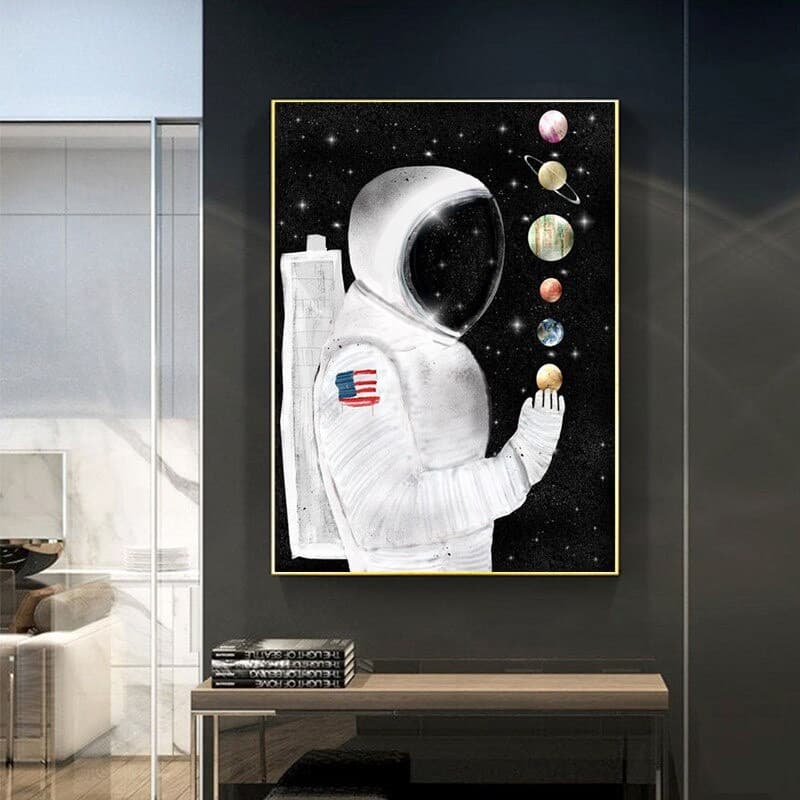 Quadro Decorativo Astronauta 60x40