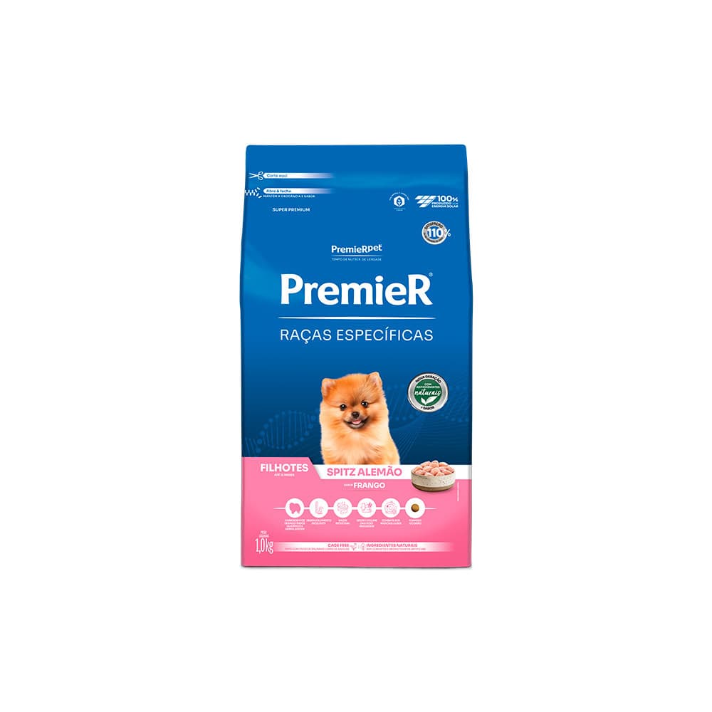 PREMIER RACAS ESPECIFICA CAES FILHOTE SPITZ ALEMAO 1 KG