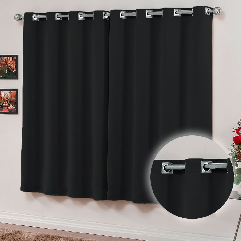 Cortina Tecido Blackout 2,80m X 1,60m 100% Blecaute Premium Para Sala Quarto Corta Luz