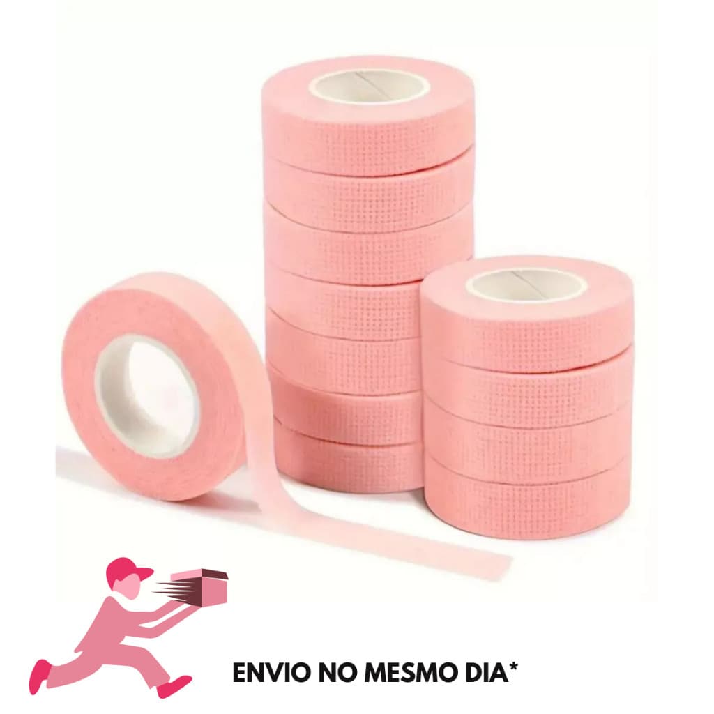 Fitas Transpore Rosa Antialérgica P/ Extensão E Alongamento De Cílios 9m Envio Imediato no Brasil