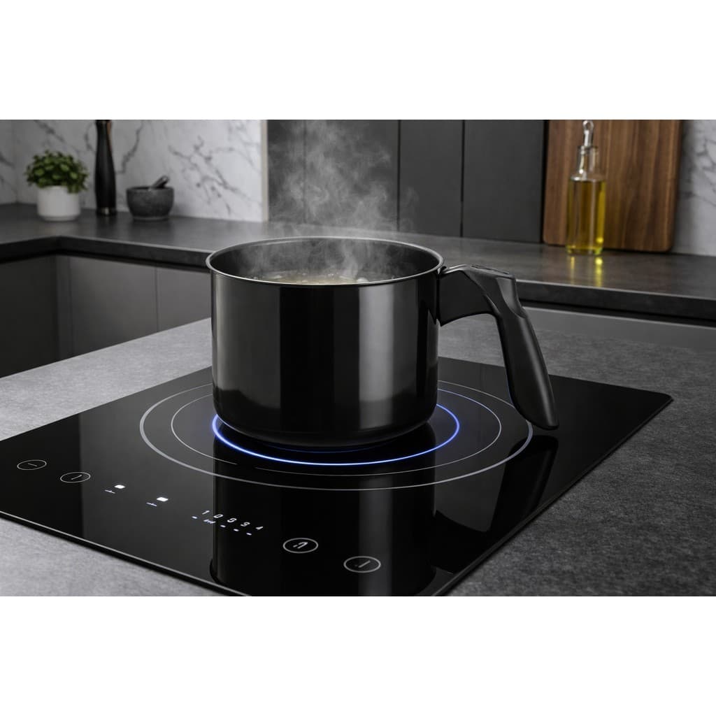 Leiteira INDUÇÃO Gás Antiaderente 14cm Caneco Fervedor 1,3 Litros Caneca Chaleira Leite e Agua