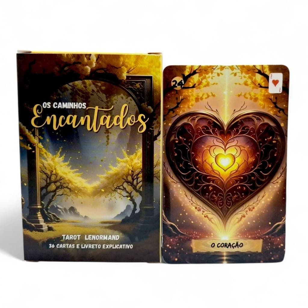 Tarot Os Caminhos Encantados Lenorman 36 Cartas com Manual