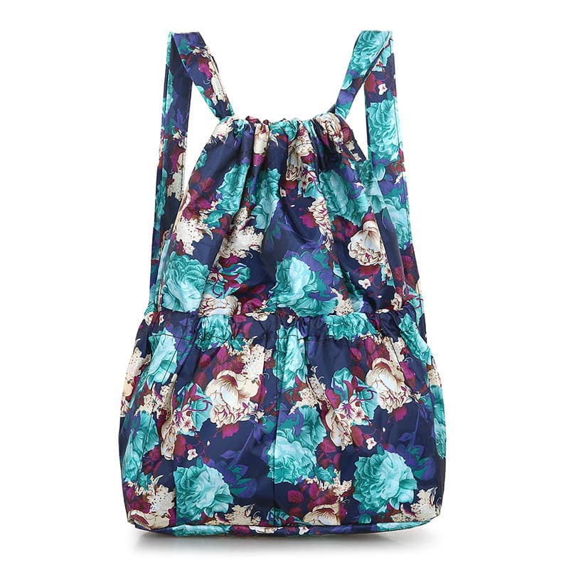 Japão japão coreia novo estilo Retro Pastoral impressão cordão mochila senhoras simples viagem lazer mochila