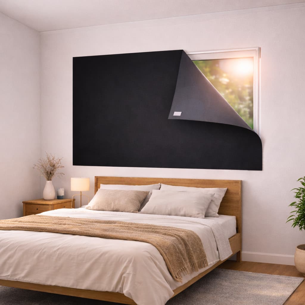 Cortina Premium Painel Blackout com Velcro para Sala Quarto Cozinha Varias Cores
