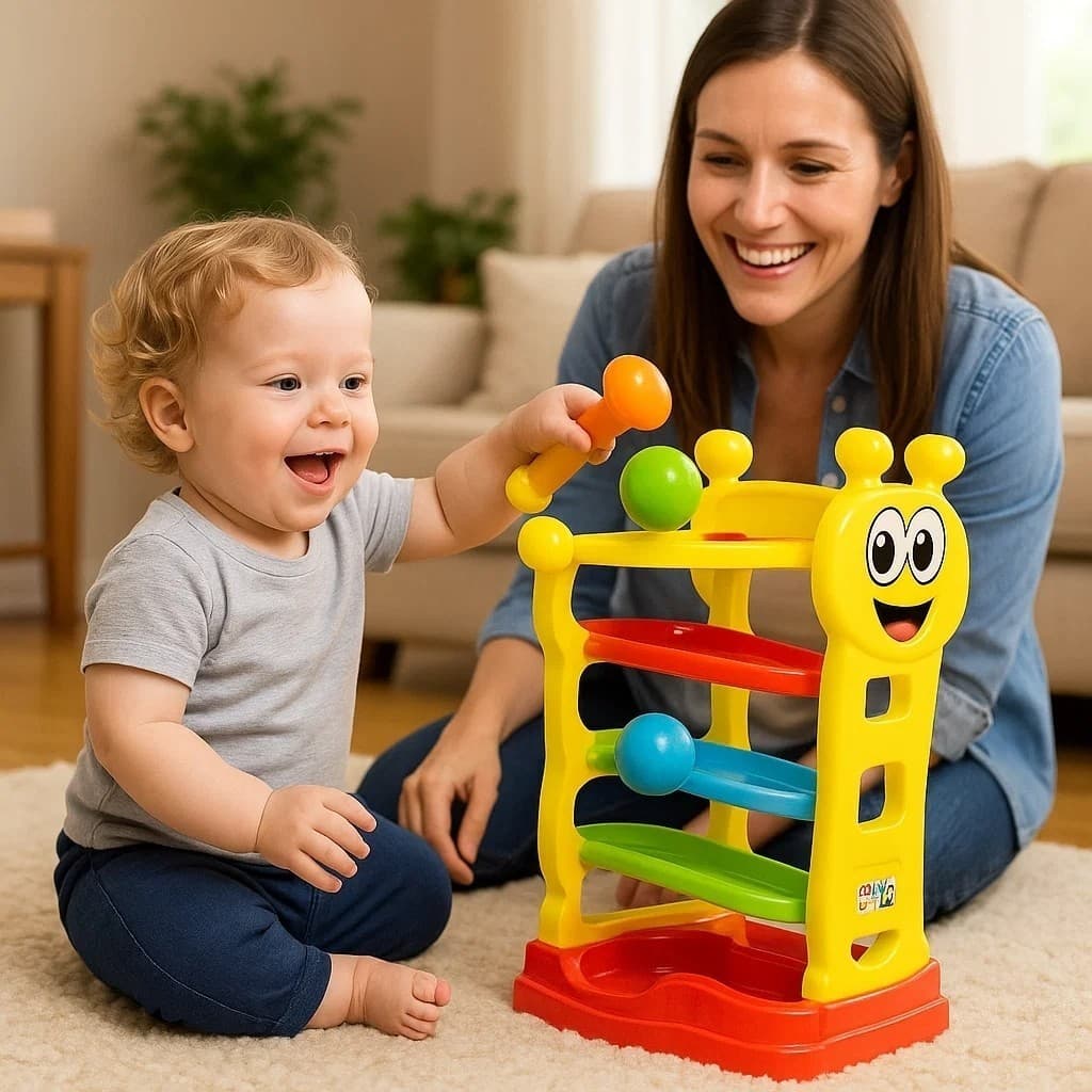 Brinquedo Baby Peia Martelinho Bate Bola Bolinha Infantil Presente Coordenação