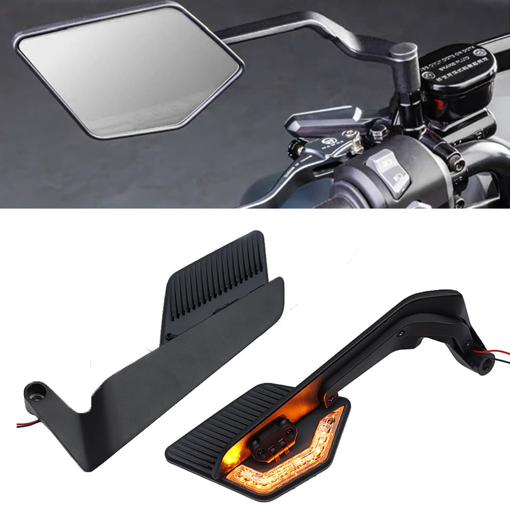 Espelho Retrovisor Para Motocicleta , 2 Peças , E-Bike , Eletrobile , Lado Traseiro , Convexo , 8mm , 10mm , Fibra De Ca