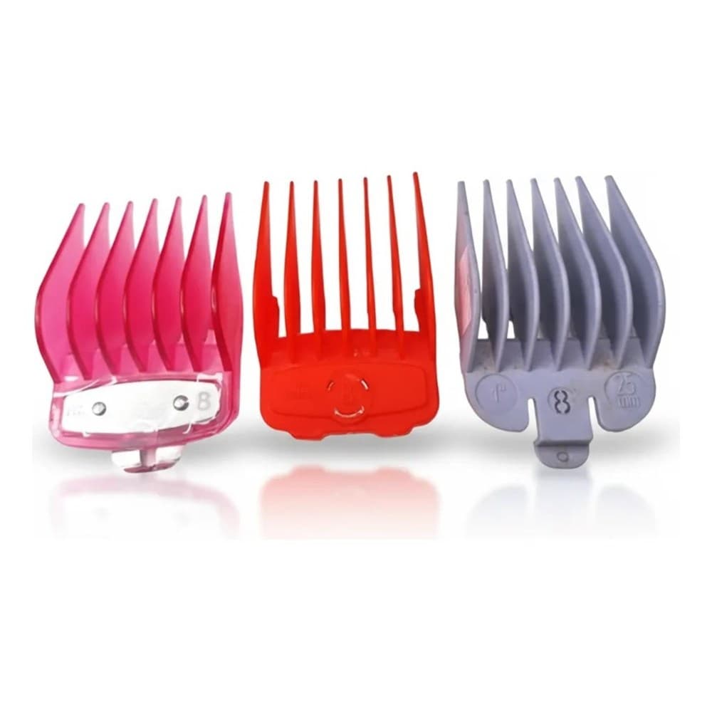 Pente para Máquina de Cortar Cabelo Nº8 Universal Cor Sortida cod 1633