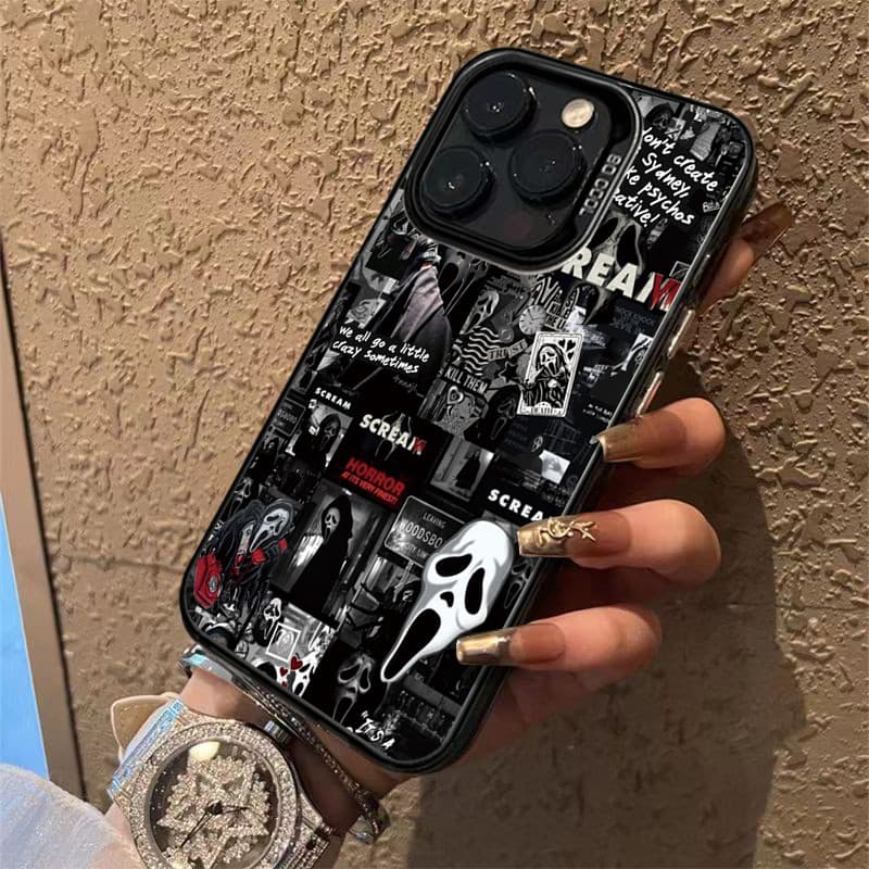Capa De Telefone Com Colagem De Marca Moderna Para iPhone xs max xr 7 8 11 12 13 14 15 16 17 pro plus