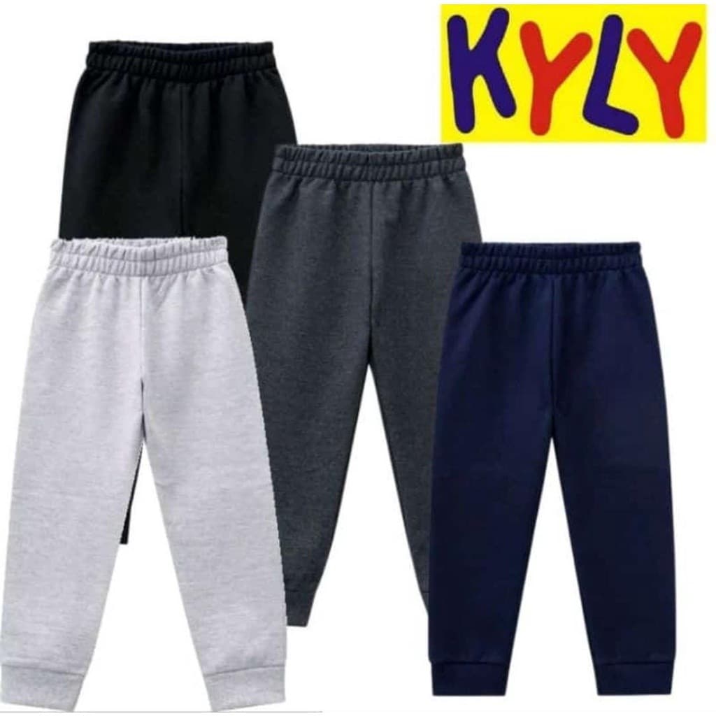 Calça Moletom Kyly Flanelada Infantil Punho 10/16 Kit 4peças