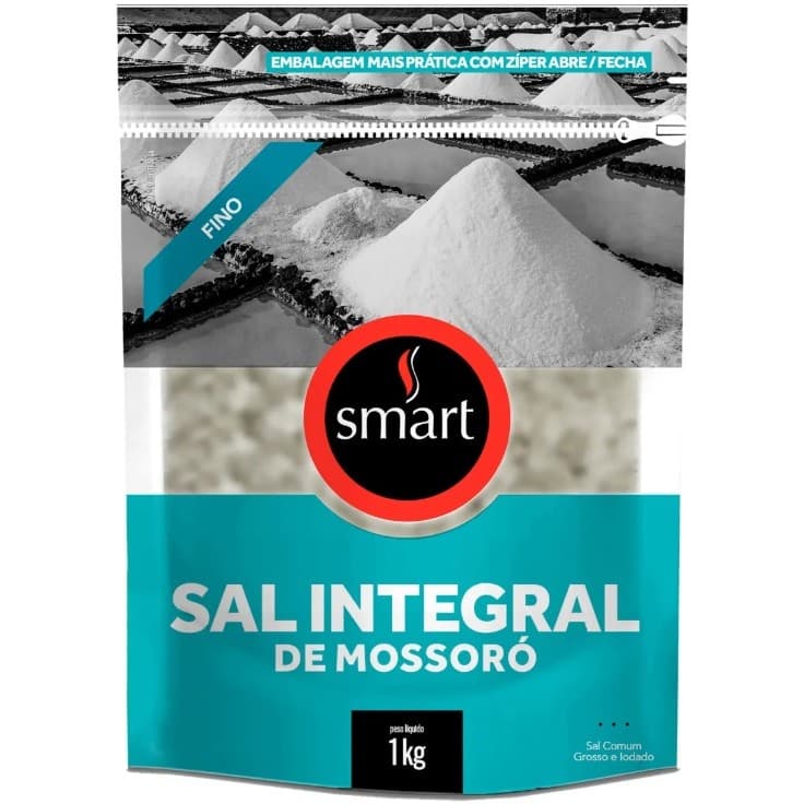 Sal Marinho Integral de Mossoró Fino - Smart 1kg