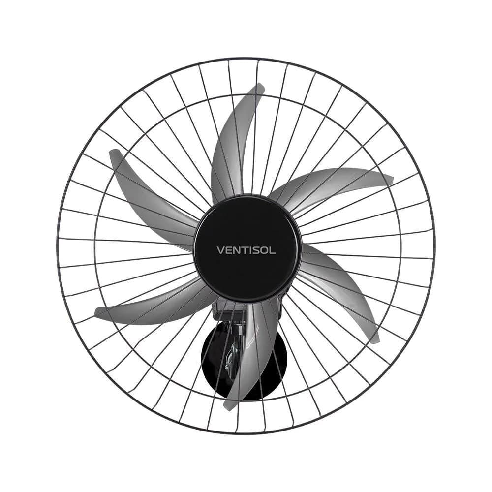 Ventilador Ventisol de Parede Steel 50Cm Preto Bivolt